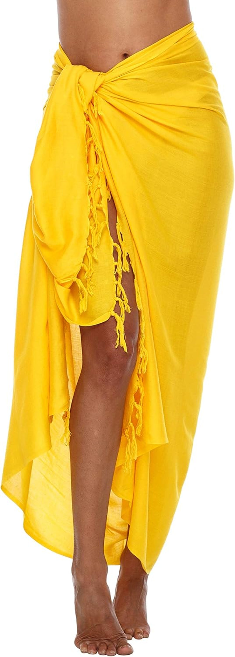 Sarong Wraps for Women Beach Cover up Skirt Swimsuit Wrap Pareo Coverups Many Solid Colors