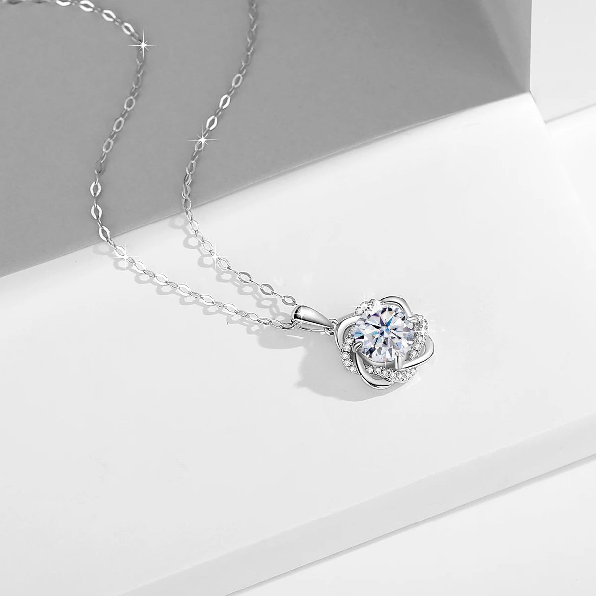 "3Ct Moissanite Star of David Necklace - Stunning Birthday Gift for Her!"